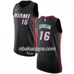 Miami Heat James Johnson 16 Nike 2017-18 Musta Pelipaidat Swingman - Miesten
